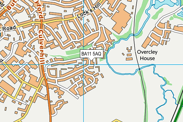 BA11 5AQ map - OS VectorMap District (Ordnance Survey)