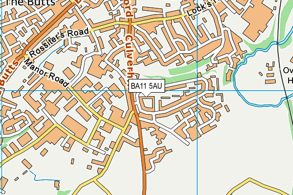 BA11 5AU map - OS VectorMap District (Ordnance Survey)