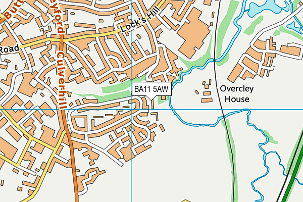BA11 5AW map - OS VectorMap District (Ordnance Survey)
