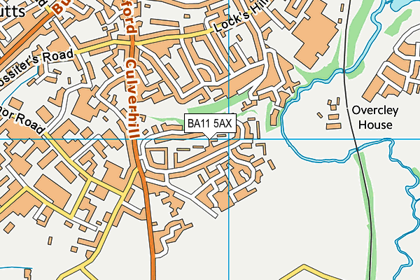 BA11 5AX map - OS VectorMap District (Ordnance Survey)