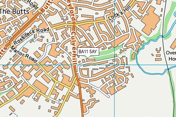 BA11 5AY map - OS VectorMap District (Ordnance Survey)