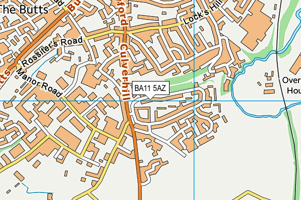 BA11 5AZ map - OS VectorMap District (Ordnance Survey)