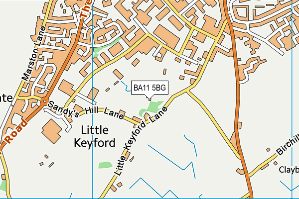 BA11 5BG map - OS VectorMap District (Ordnance Survey)