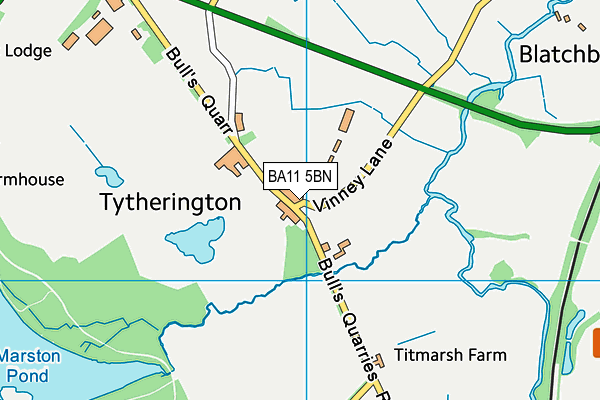 BA11 5BN map - OS VectorMap District (Ordnance Survey)