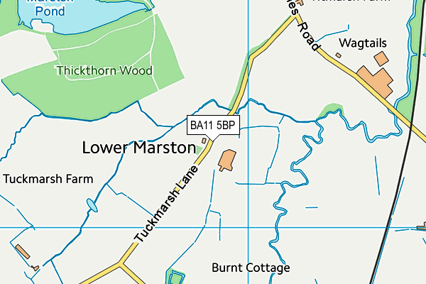 BA11 5BP map - OS VectorMap District (Ordnance Survey)