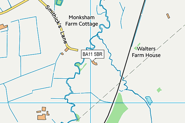 BA11 5BR map - OS VectorMap District (Ordnance Survey)