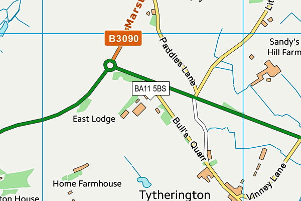 BA11 5BS map - OS VectorMap District (Ordnance Survey)