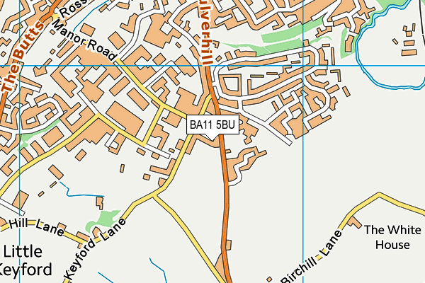 BA11 5BU map - OS VectorMap District (Ordnance Survey)