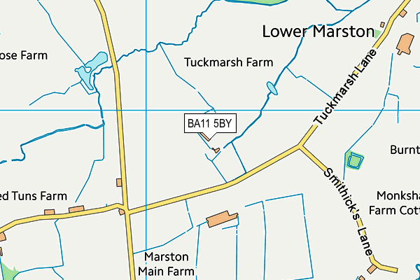 BA11 5BY map - OS VectorMap District (Ordnance Survey)