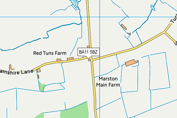 BA11 5BZ map - OS VectorMap District (Ordnance Survey)