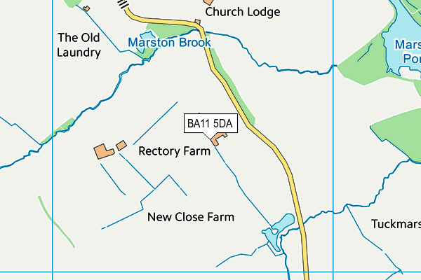 BA11 5DA map - OS VectorMap District (Ordnance Survey)