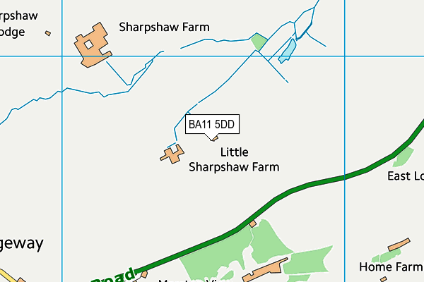 BA11 5DD map - OS VectorMap District (Ordnance Survey)