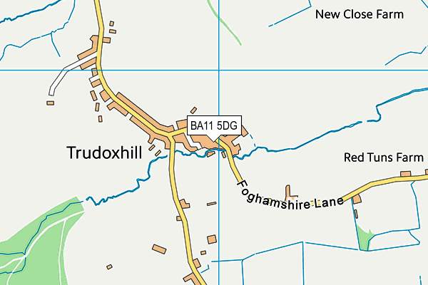 BA11 5DG map - OS VectorMap District (Ordnance Survey)