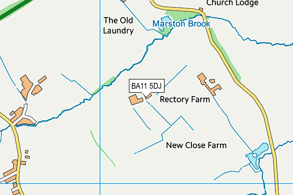 BA11 5DJ map - OS VectorMap District (Ordnance Survey)