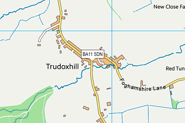 BA11 5DN map - OS VectorMap District (Ordnance Survey)