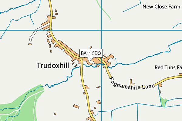 BA11 5DQ map - OS VectorMap District (Ordnance Survey)