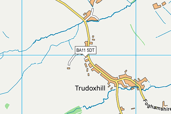 BA11 5DT map - OS VectorMap District (Ordnance Survey)