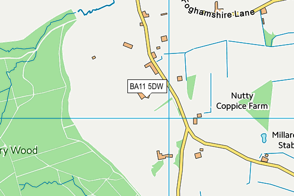 BA11 5DW map - OS VectorMap District (Ordnance Survey)