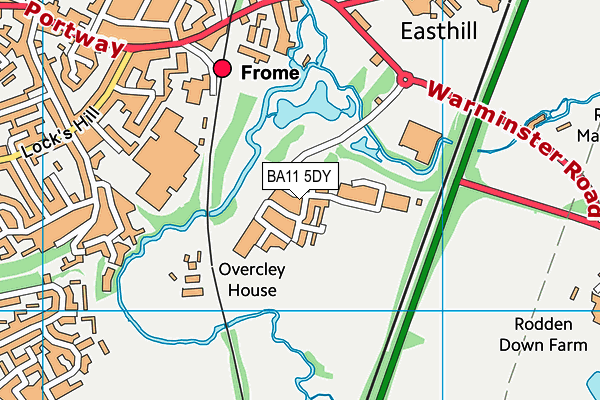 BA11 5DY map - OS VectorMap District (Ordnance Survey)