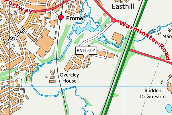 BA11 5DZ map - OS VectorMap District (Ordnance Survey)