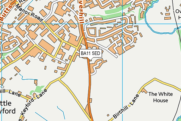 BA11 5ED map - OS VectorMap District (Ordnance Survey)