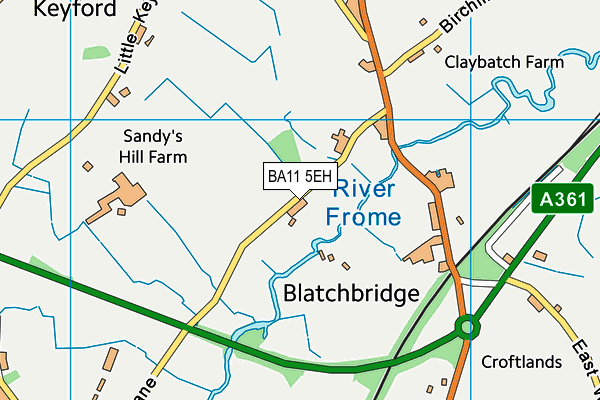 BA11 5EH map - OS VectorMap District (Ordnance Survey)