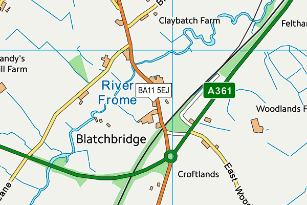 BA11 5EJ map - OS VectorMap District (Ordnance Survey)