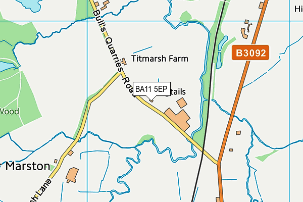 BA11 5EP map - OS VectorMap District (Ordnance Survey)