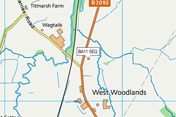 BA11 5EQ map - OS VectorMap District (Ordnance Survey)