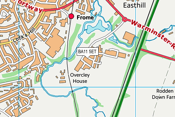 BA11 5ET map - OS VectorMap District (Ordnance Survey)