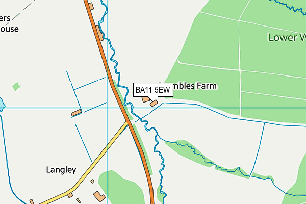 BA11 5EW map - OS VectorMap District (Ordnance Survey)