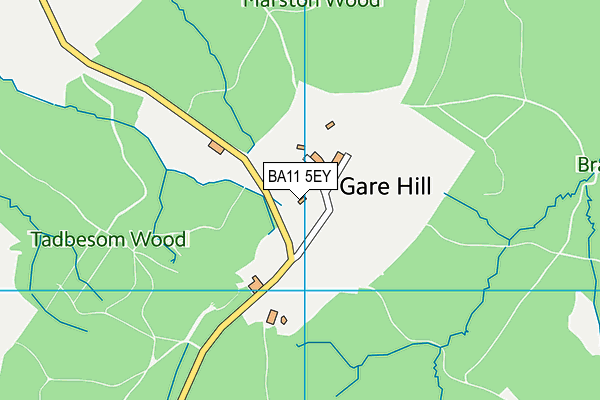 BA11 5EY map - OS VectorMap District (Ordnance Survey)