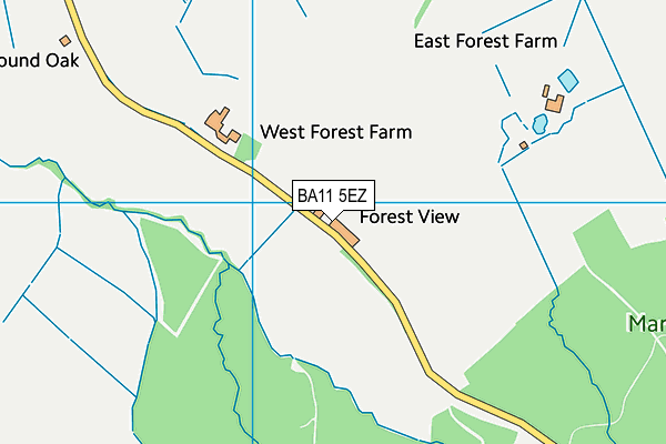 BA11 5EZ map - OS VectorMap District (Ordnance Survey)