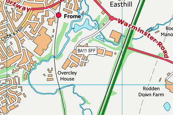 BA11 5FF map - OS VectorMap District (Ordnance Survey)