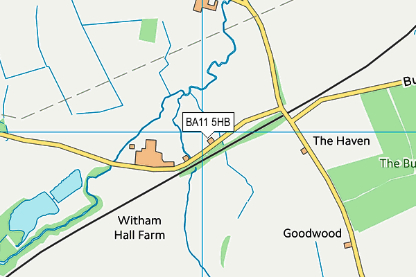 BA11 5HB map - OS VectorMap District (Ordnance Survey)