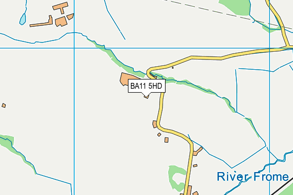 BA11 5HD map - OS VectorMap District (Ordnance Survey)