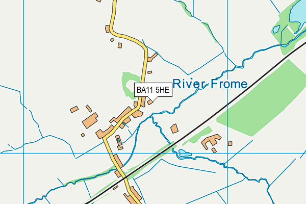 BA11 5HE map - OS VectorMap District (Ordnance Survey)