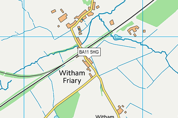 BA11 5HG map - OS VectorMap District (Ordnance Survey)