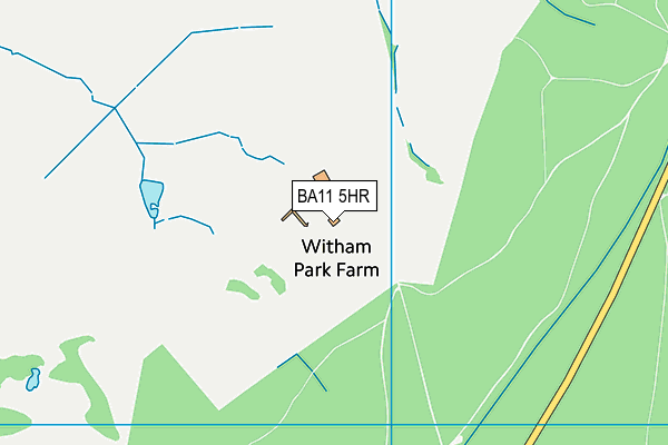 BA11 5HR map - OS VectorMap District (Ordnance Survey)