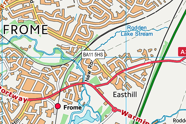 BA11 5HS map - OS VectorMap District (Ordnance Survey)