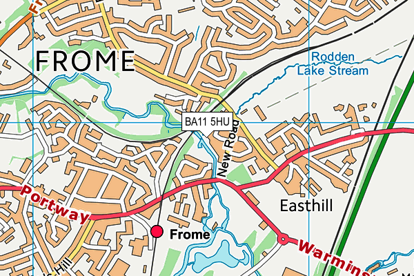 BA11 5HU map - OS VectorMap District (Ordnance Survey)