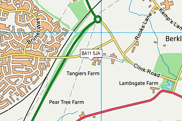 BA11 5JA map - OS VectorMap District (Ordnance Survey)