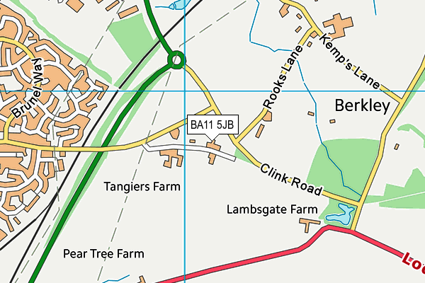 BA11 5JB map - OS VectorMap District (Ordnance Survey)