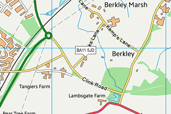 BA11 5JD map - OS VectorMap District (Ordnance Survey)