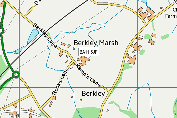 BA11 5JF map - OS VectorMap District (Ordnance Survey)