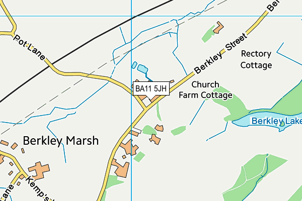 BA11 5JH map - OS VectorMap District (Ordnance Survey)