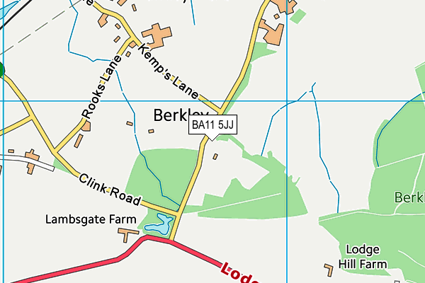 BA11 5JJ map - OS VectorMap District (Ordnance Survey)