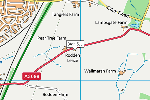 BA11 5JL map - OS VectorMap District (Ordnance Survey)