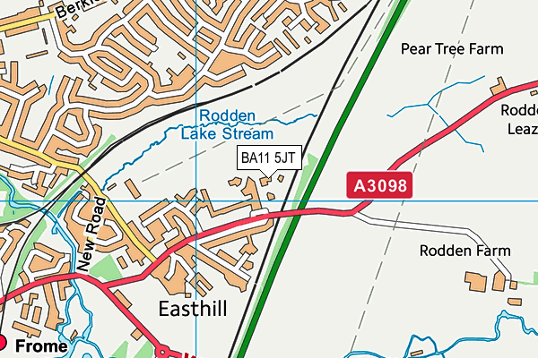 BA11 5JT map - OS VectorMap District (Ordnance Survey)