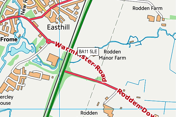 BA11 5LE map - OS VectorMap District (Ordnance Survey)